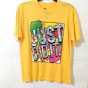 VIBES "JUST DID IT" SHORT SLEEVE TEE SHIRT SIZE LARGE NWOT